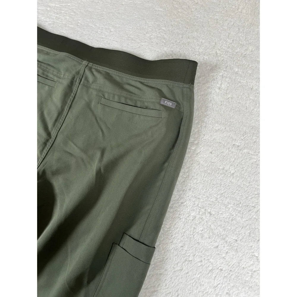 Figs T2001 Olive Green Cargo Straight Leg Scrub Pants Mens Sz XXL Medical